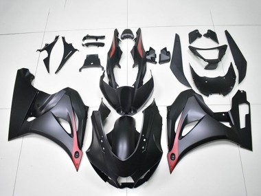 2017-2024 Suzuki GSXR 1000 Motorcycle Fairings - Matte Black Red UK
