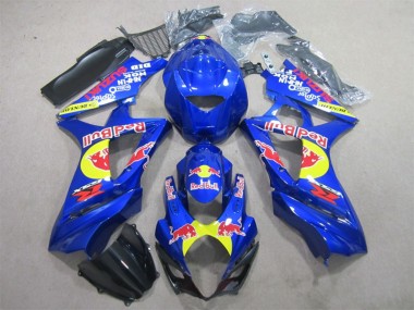 2007-2008 Suzuki GSXR 1000 Motorcycle Fairings - Blue Yellow Black Red Bull UK