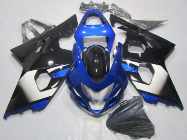 2004-2005 Suzuki GSXR 600 Motorcycle Fairings - Blue White Black UK