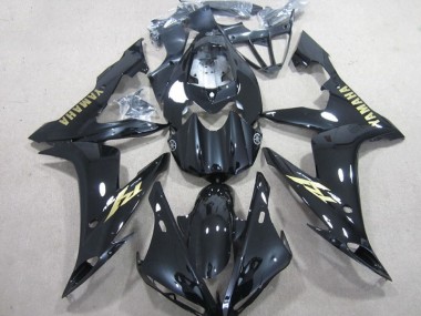 Black White Gold Decal 04-06 YZF R1 Motorcycle Fairings
