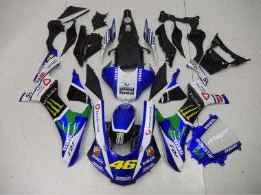 Blue Blue White ENEOS Movistar 46 15-19 YZF R1 Motorcycle Fairings