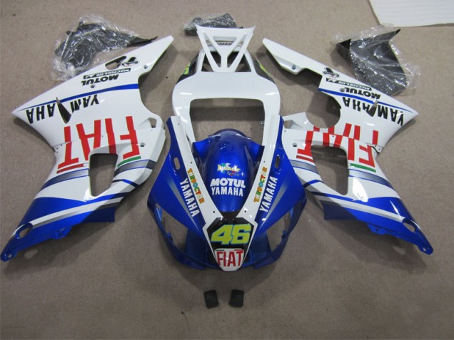 Blue White Motul Dunlop 46 09-11 YZF R1 Motorcycle Fairing Blue White Motul Dunlop 46 09-11 YZF R1 Motorcycle Fairing