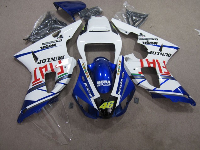 Blue White Motul Dunlop 46 09-11 YZF R1 Motorcycle Fairings Blue White Motul Dunlop 46 09-11 YZF R1 Motorcycle Fairings