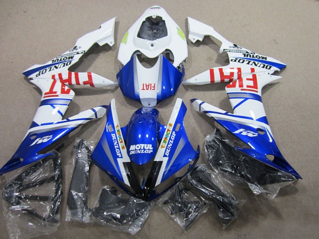 Blue White Motul Fiat 04-06 YZF R1 Motorcycle Fairings Blue White Motul Fiat 04-06 YZF R1 Motorcycle Fairings