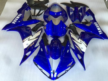 Glossy Blue White 04-06 YZF R1 Motorcycle Fairings