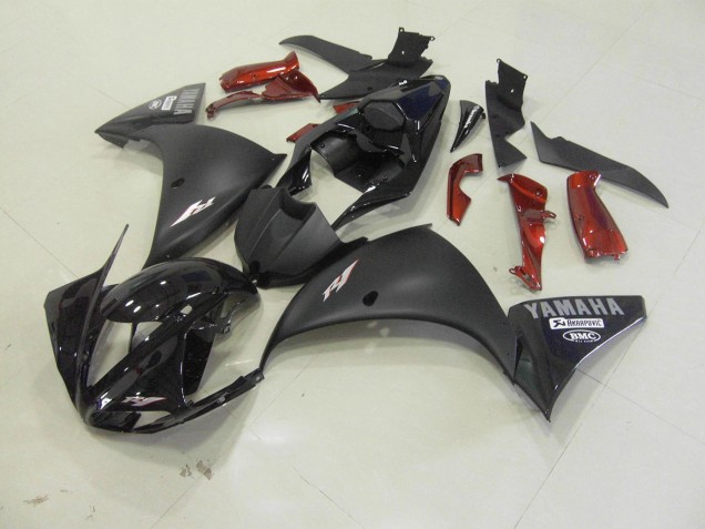 Matte Black 12-14 YZF R1 Motorcycle Bodywork Matte Black 12-14 YZF R1 Motorcycle Bodywork