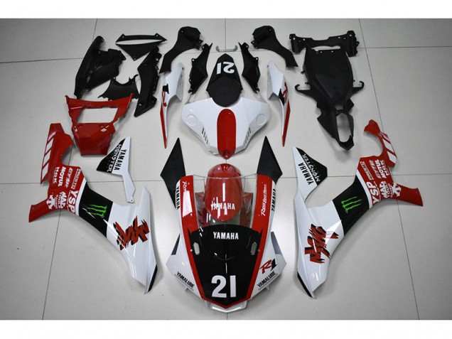 Red Black 21 15-19 YZF R1 Motorcycle Fairings Red Black 21 15-19 YZF R1 Motorcycle Fairings
