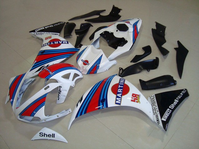 White Black Martini 12-14 YZF R1 Motorcycle Fairings White Black Martini 12-14 YZF R1 Motorcycle Fairings