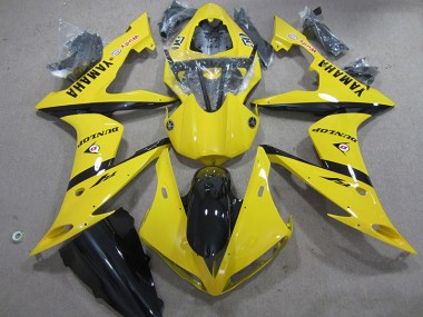 Yellow Dunlop 04-06 YZF R1 Motorcycle Fairings