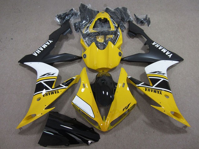 Yellow White Black 04-06 YZF R1 Motorcycle Fairings Yellow White Black 04-06 YZF R1 Motorcycle Fairings